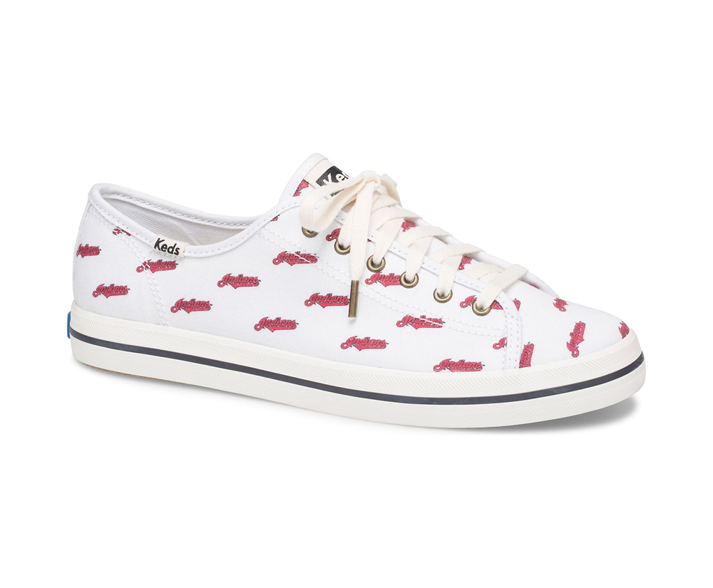 Zapatillas Keds Mujer Blancas/Rojas - Kickstart Mlb® - 471-BZFPXQ